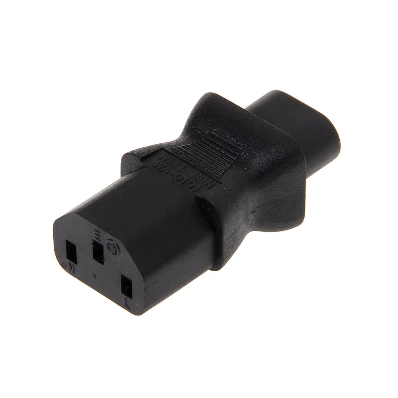 IEC 320 C13 3-Pin Female Naar C8 2-Pin Male Power Plug Converter Adapter