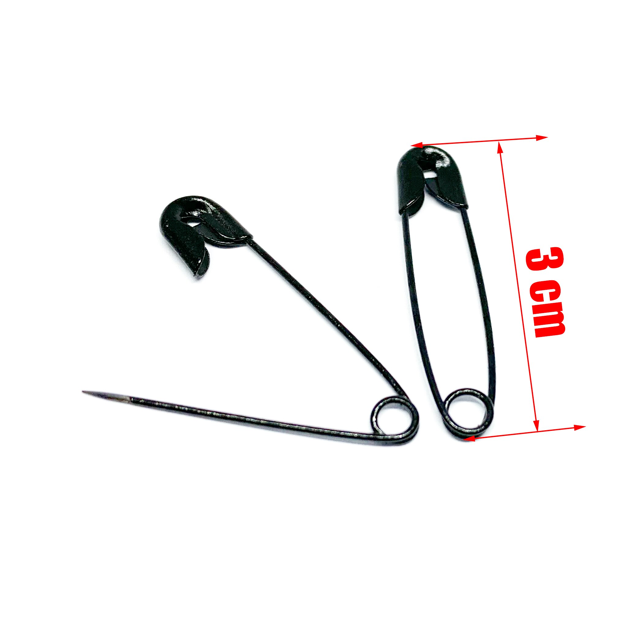 Épingles de sûreté colorées de 30mm, 100 pièces, accessoires de couture, bricolage, aiguilles en acier inoxydable, petite broche, vêtements
