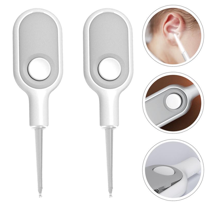 2pcs Baby Ear Cleaning Scoops Ear Spoons Lighting Earpicks Earwax Removal Tools