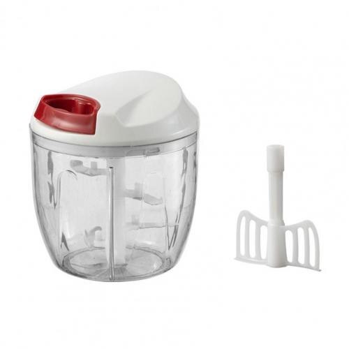 Safe Useful Powerful Hand Held Vegetable Chopper Easy to Use Chop Chopper Convenient for Home: White