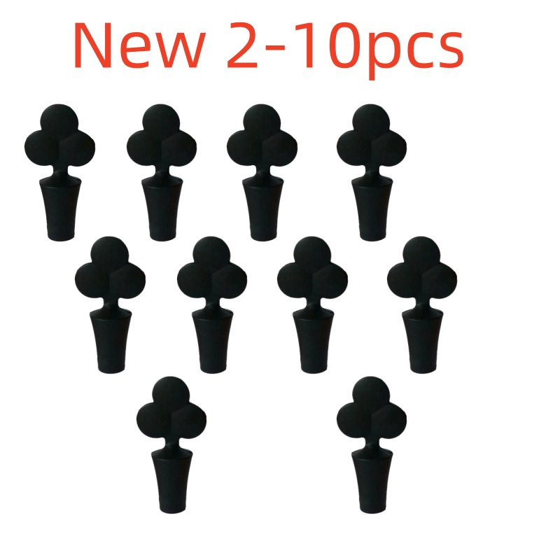 Silicone Champagne Wine Beer Bottle Cork Stopper Plug Wine Bottle Sealer Cap Stopper Bar Kitchen Tool Vacuum Sealed Sealer Plug: Khaki