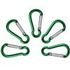 5pcs Aluminum Alloy D Carabiner Spring Snap Clip Hooks Keychain Climbing D-Ring Key Chain Clip Camping Keyring Snap Hook