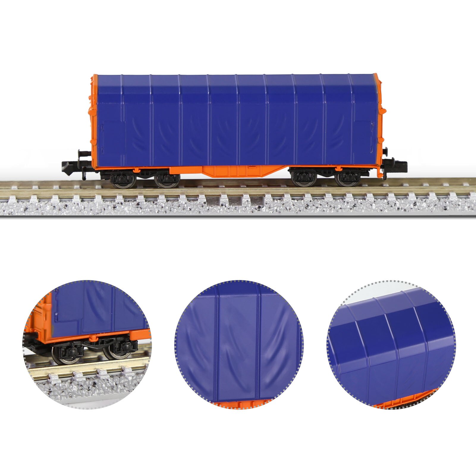 Train modèle train N échelle 1:160, 1 pièce, C15062: Blue (No Print)