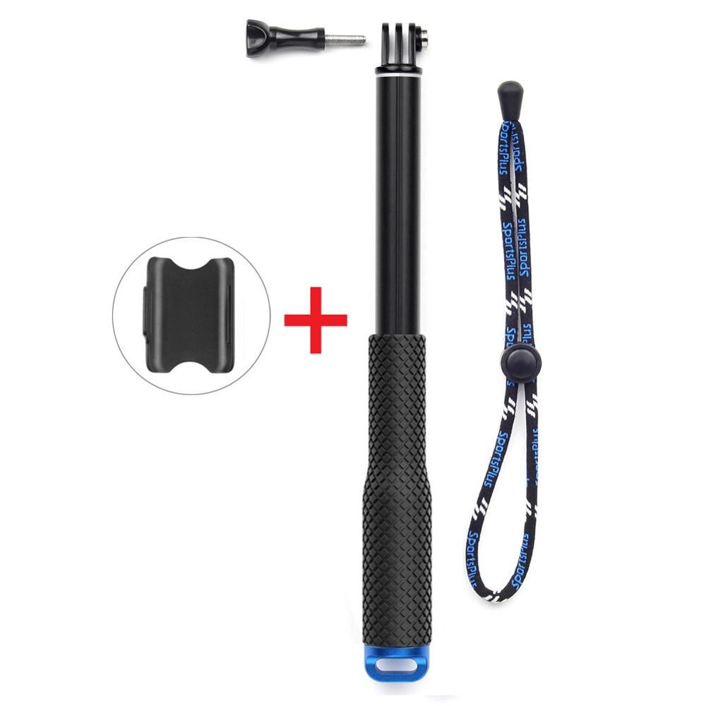 GoPro-monopié telescópico extensible de mano, 36 pulgadas, soporte remoto Wifi, Clip para GoPro Hero 5, 4, 3 +, 3, SJCAM XIAOYI: Blue