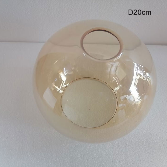 Glass Globe Lamp Shades Replacement Lampshade Cover for Light Fixture Wall Sconce Pendant Lighting Vanity Light Table Floor Lamp: Orange