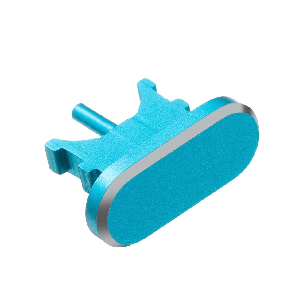 Slijtvaste Anti Stof Plug Voor Iphone 12 11 Pro Max X Xr Max 8 7 6S Plus charger Port Blok Metal Stopper Stofdicht Cover: blue