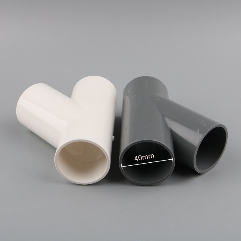 1pc 32mm 40mm pvc-rør 3- veis kobling hagevanning 1 tomme y-type vannrøradapter fisketank 45 gradere skråadapter