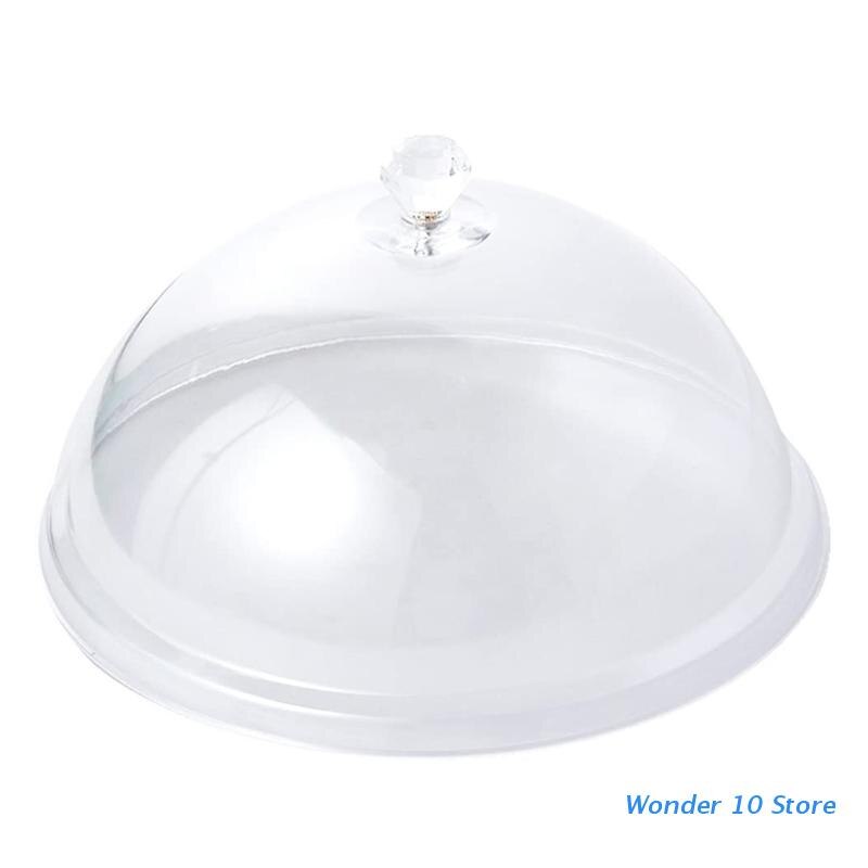 Food Cover Clear Dome Guard Cover for Food Plate Dish Dessert Cake Pastry Outdoor Indoor Use Dust Protector Acrylic Material Fly