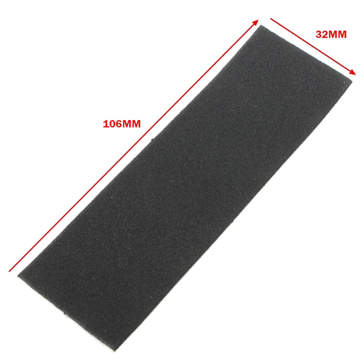 12Pcs 4.33X1.38Inch Zwarte Houten Toets Dek Ongesneden Tape Stickers Zwart Foam Grip Tape Stickers