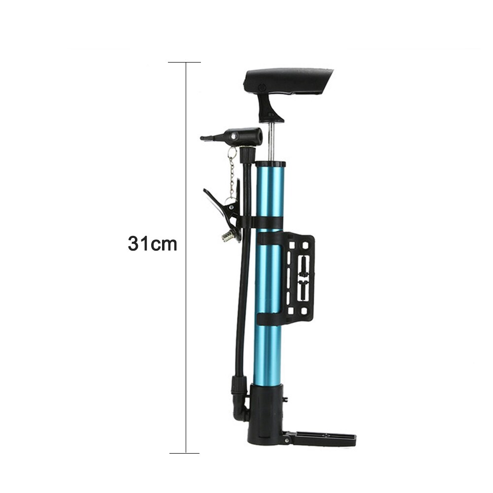 Portable Bicycle Pump Aluminum Mini Bike Floor Pump American/Dunlop Valve Universal Bicycle Tire Inflator Cycling Accessories