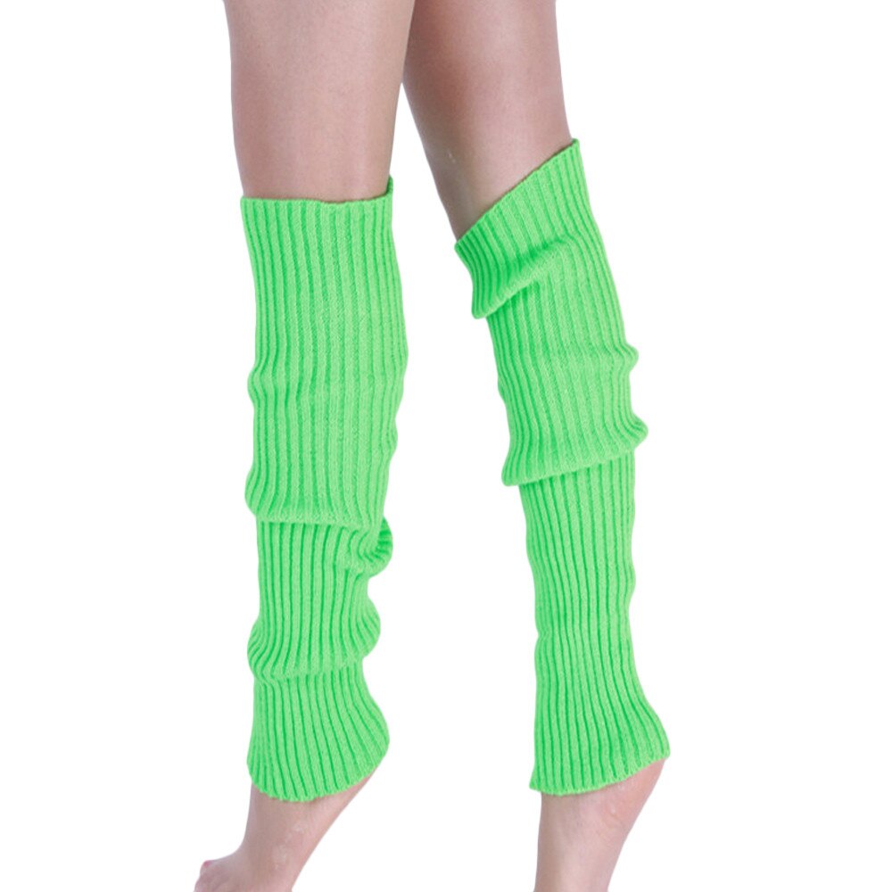 Calentadores para botas, medias tejidas para piernas, bota larga a rayas, medias altas tejidas por encima de la rodilla, calcetines de algodón para piernas,: green