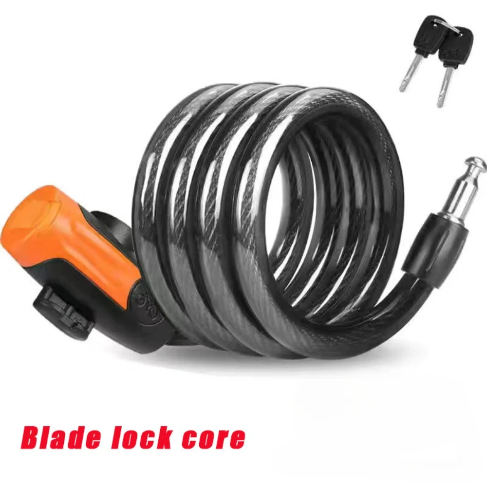 Lucchetto a combinazione per casco moto e bici – Catena in acciaio antifurto con chiave per veicoli elettrici ‌ ‌