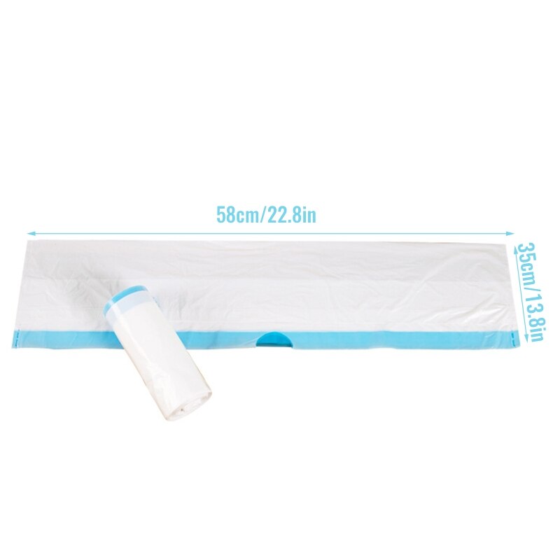 D0AD Litter Box Liners Thickened Pan Liner Extra Large Drawstring Waste Bags for Kittens Leak Proof Scratch-Resistant