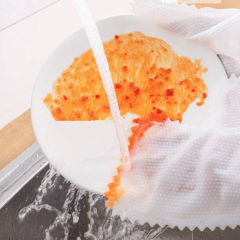 Guantes de limpieza para el 20 piezas, plumero desechable de escamas de pescado, fácil de quitar para el polvo, guantes de fibra de bambú, accesorios de cocina para el jardín