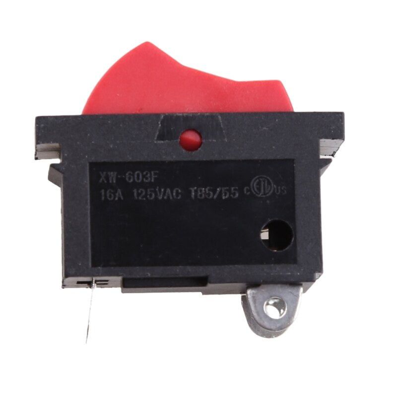 D0AB Hair Dryer Parts 3 Pin 3 Position Rocker Switch ON/Off Rocker Switch Black Red