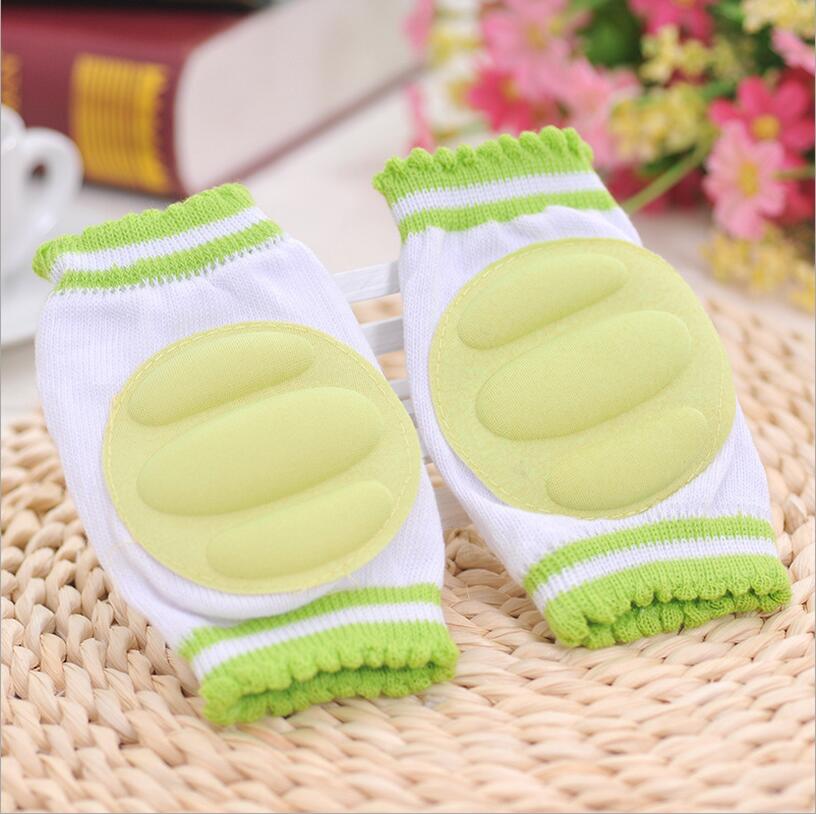 1 Paar Kids Veiligheid Kruipen Elleboog Kneepad Kussen Peuters Baby Meisjes Jongens Knee Pads Protector Veiligheid Mesh Baby Been Warmer: green