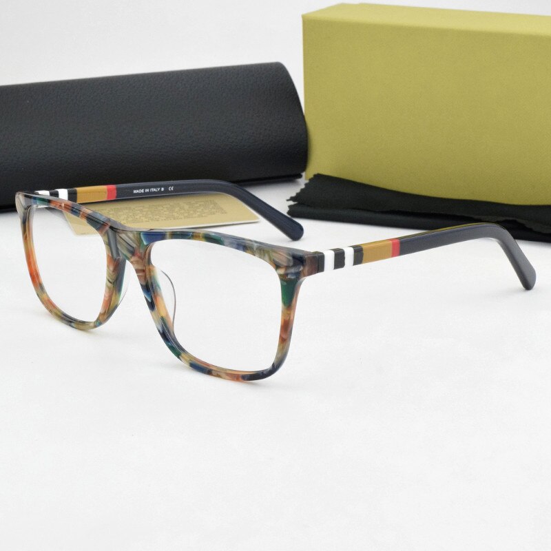 Optische Glazen Frame Vrouwen Computer Bijziendheid Brillen Frames Mode Vierkante Bril Frames Voor Vrouwen BE2209 Nerd: C8