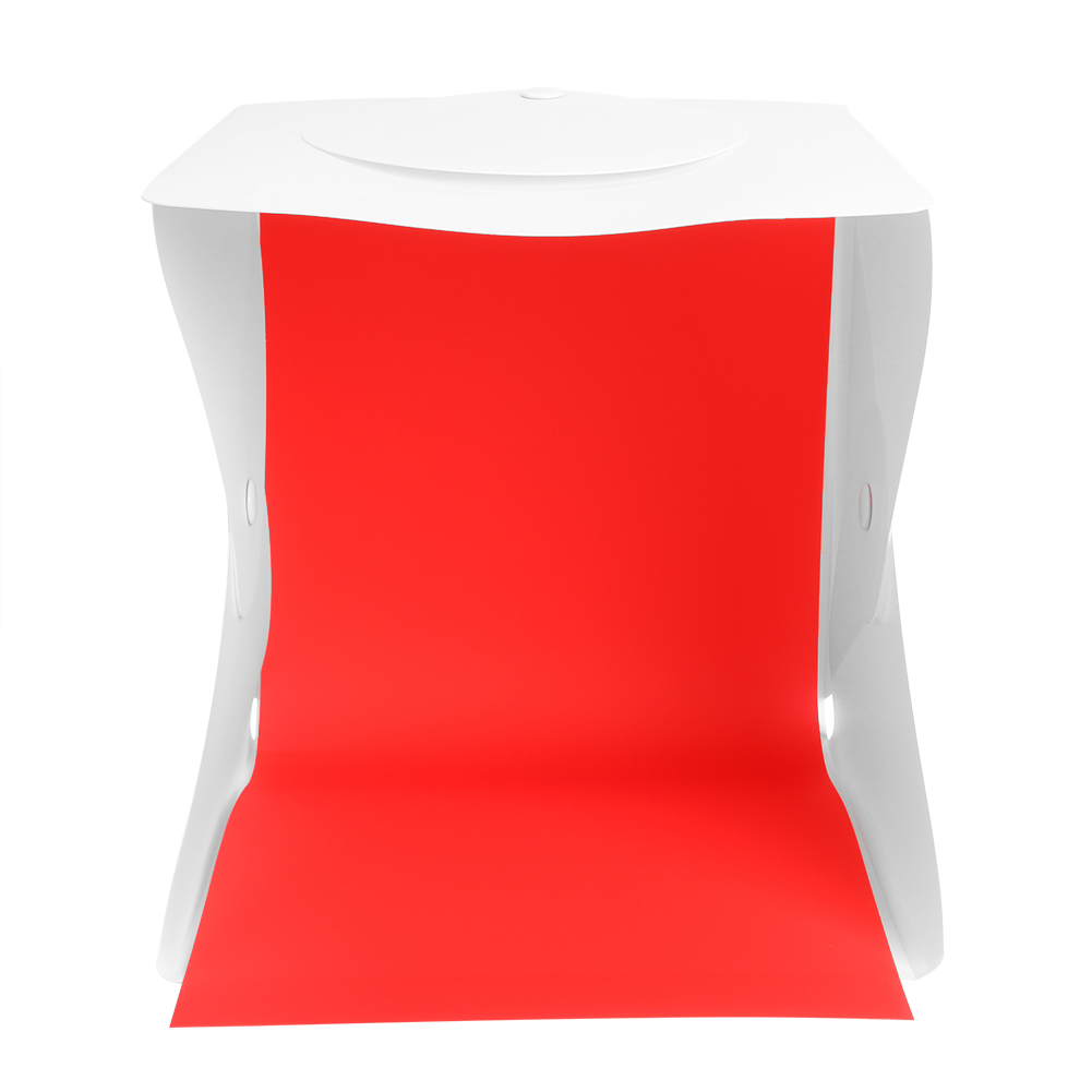Carpa de luz de estudio fotográfico portátil + Kit de 4 telones de fondo con luz de anillo USB de 72LED para decoración de estudio fotográfico doméstico