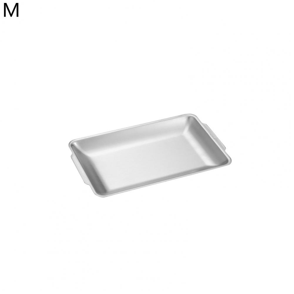 Unique Dining Plate Lightweight Reusable Barbecue Tray Multi-purpose Anti-cracking Dining Plate for Canteen Food Plate: L
