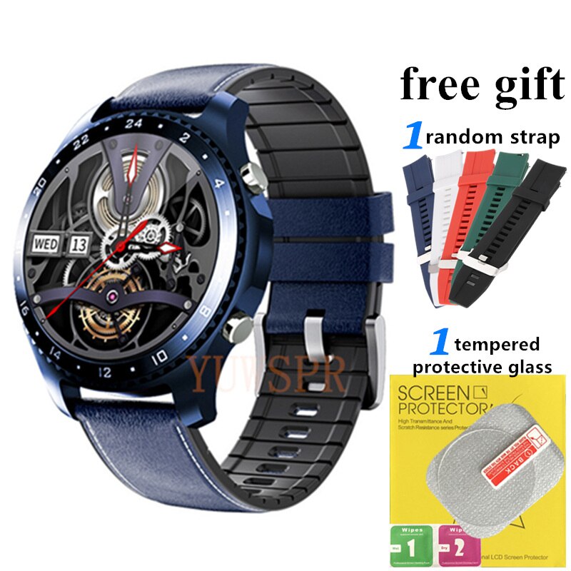 Mode Smartwatches CK30 Body Temperatuur Hartslag SPO2 Ondersteuning Koreaanse Hebreeuws Bluetooth Oproep Voor Business Mannen MV60: MG-MV60 BLUE1