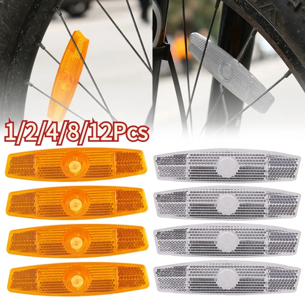 1-12 Stück Fahrradsp eichen reflektoren MTB Rennrad warnen speiche Sicherheits reflektor leuchten Fahrrad Rad Felgen leuchten Fahrrad zubehör
