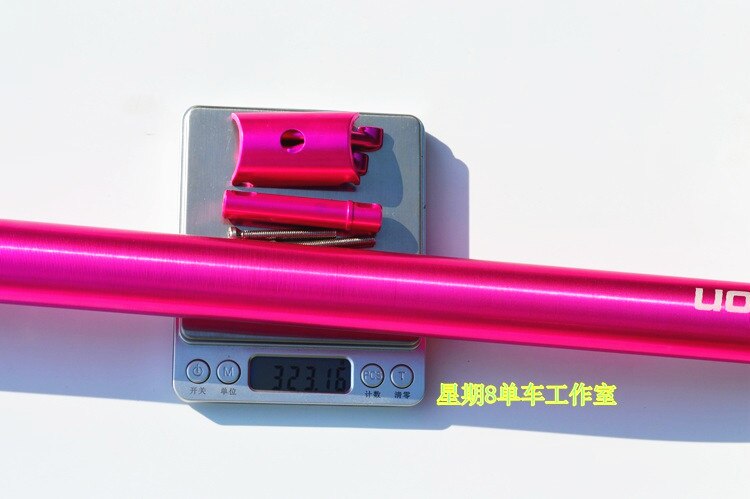 Litepro urltra-światło 33.9mm x 600mm kwiat śliwy rura wioślarz rowerowy sztyca CNC zacisk sztycy