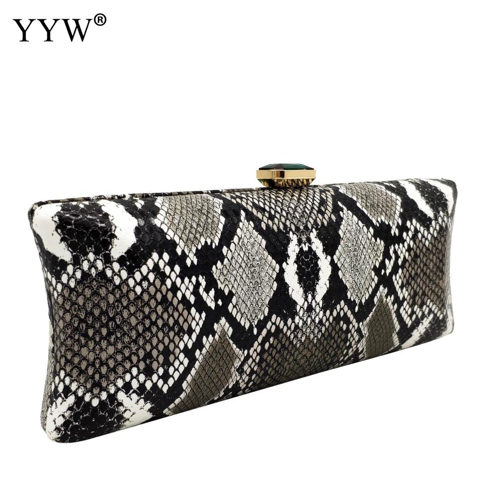 Peau de serpent PU cuir pochette pour femmes sac en cuir artificiel femmes fête de mariage mariage dîner soirée sac à main sac à main embrayages sacs