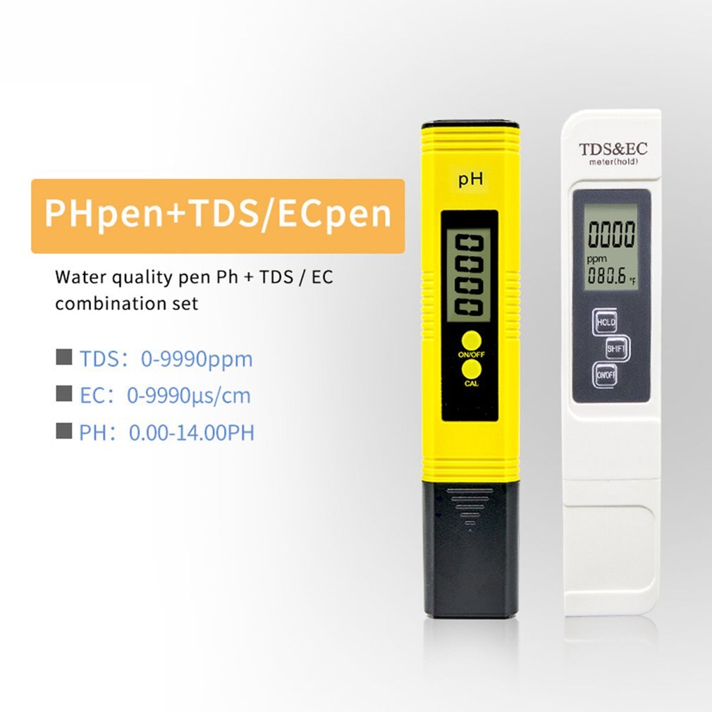 PH And TDS Meter Combo 0.01ph High Accuracy Pen Type PH Meter ± 2% Readout Accuracy 3-in-1 TDS EC Temperature Meter
