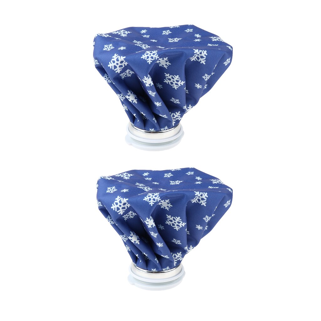Pack of 2 Ice Cold Pack Reusable Cooler Bag Water for Sprain Headache Toothache Fever Sport Injuries - 6 / 9 / 11 inch