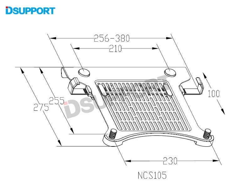 Notebook Tray Laptop Tray Tablet PC Tray For Loctek Monitor Holders DA1