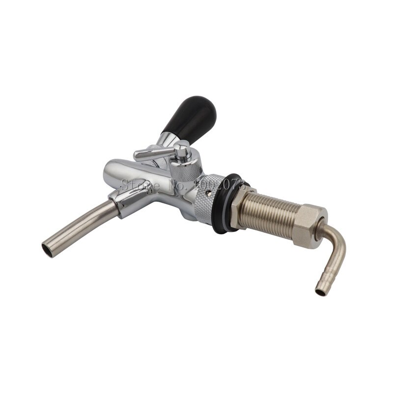 Homebrew Draft Beer tap faucet G5/8 Thread Adjustable Faucet with 75mm Long Shank Keg Tap Spout Beer Dispenser Tap