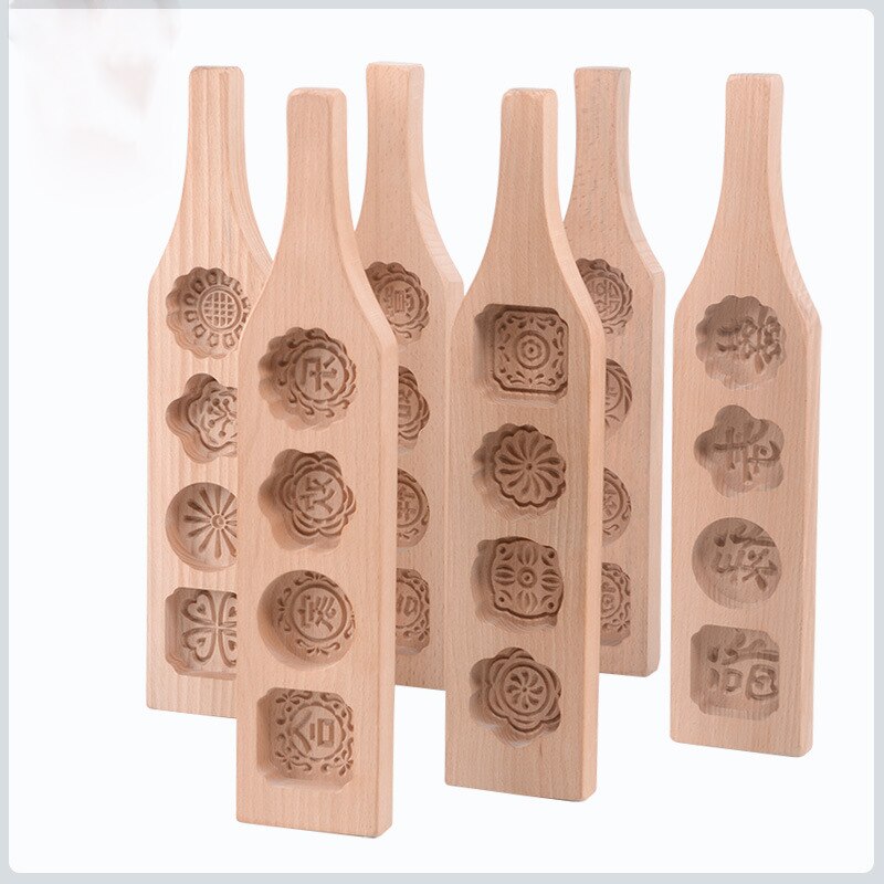 Moon Cake Mold Household Hand-pressing Baking Tools Mung Bean Cake Ice Skin Mid-Autumn Dessert Hand Mold Kitchen Accessories