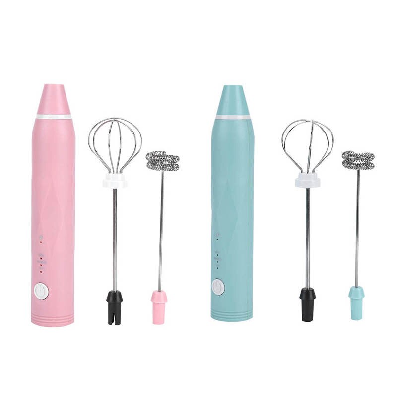 Small Electric Whisk Handheld Foamer for Coffee Latte Chocolate Charging 3 Stirring Rate Milk Frother Mixer Kitchen Supplies