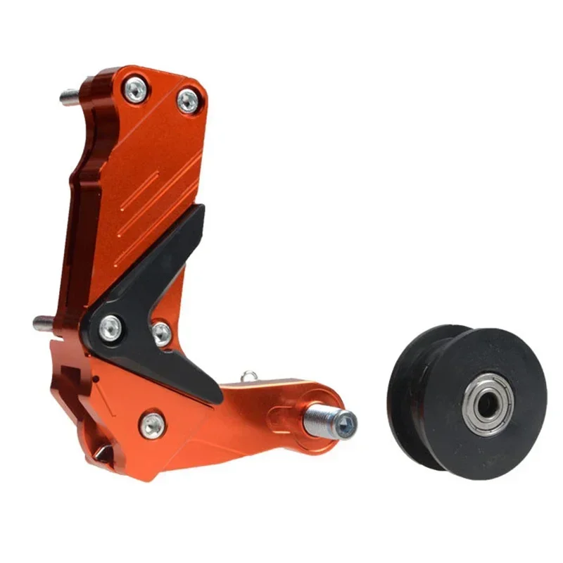 Motorcycle Link Length Modified Chain Tensioner Adjuster Chain Automatic Adjuster Wheel Chain Tensioner Roller: Orange