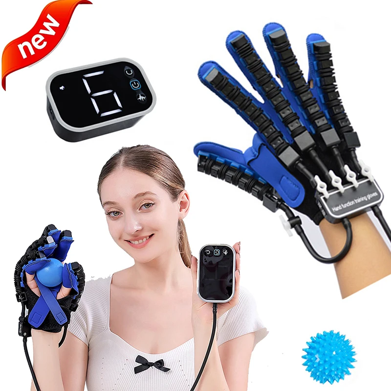 Handrevalidatie Robot Fysiotherapie Handschoenen Hemiplegie Apparaat Beroerte Recovery Apparatuur Linker Rechterhand Therapie Massage Handschoen