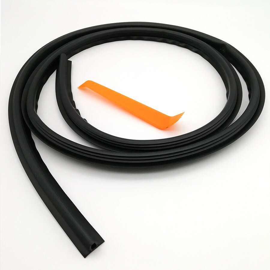1.6m Car Push Seal Strip Rubber Dashboard Windshield Gap Engine Noise Insulation