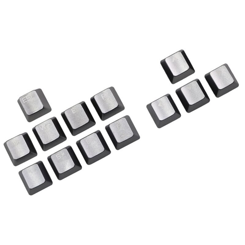 Replaceable Metal Keycap Front Word Keys Mechanical Keyboard Cross Shaft Key Cap 1XCB: D
