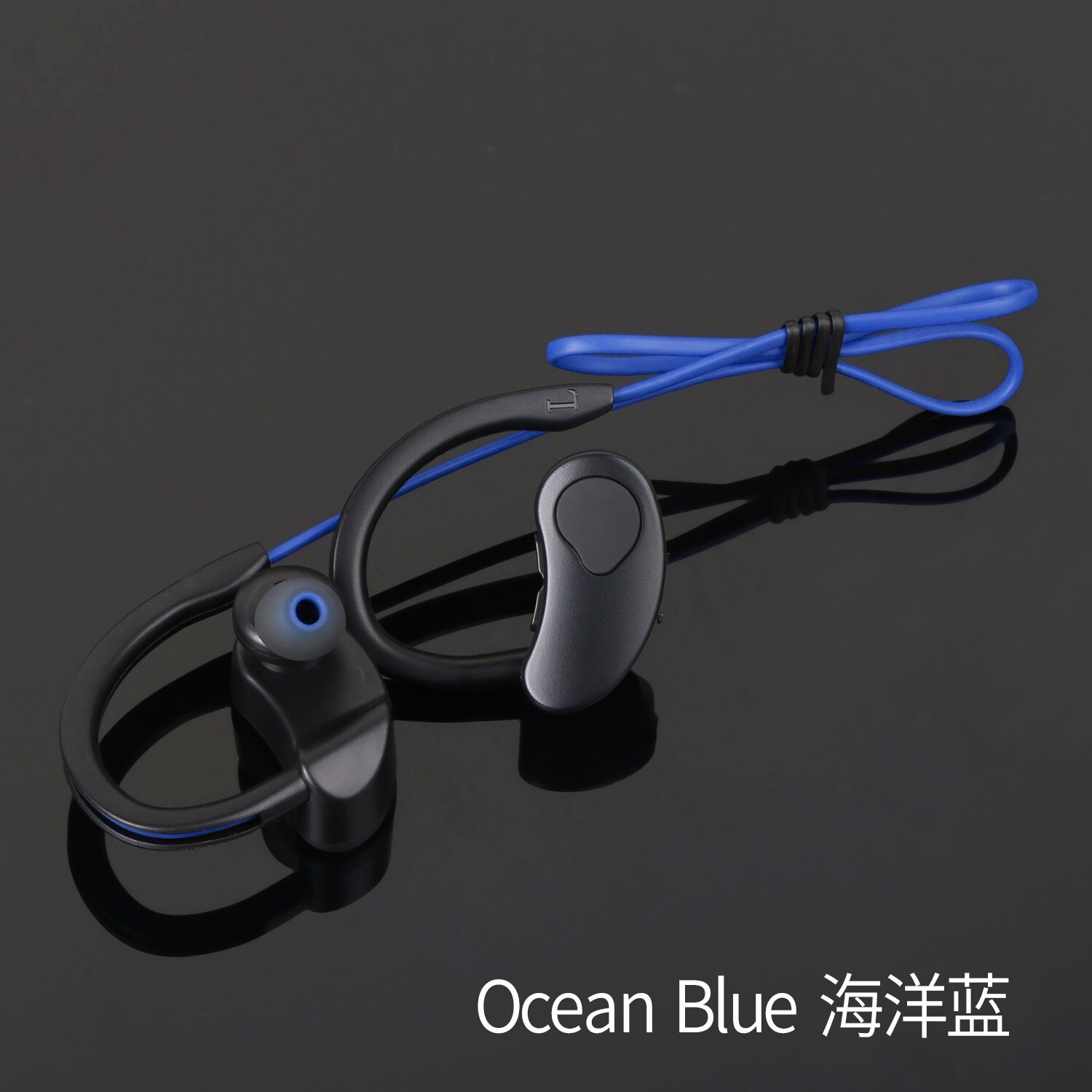 Auricolari Bluetooth K100 - Cuffie Sportive Wireless - Suono Stereo HiFi: Blu