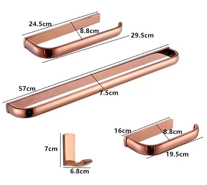 Luksusowe różbyć winnym złoto akcesoria łazienkowe mosiężny uchwyt na papier wieszak na ręczniki szata okrągły wieszak na ręcznik zestawy sprzętu robić kąpieli