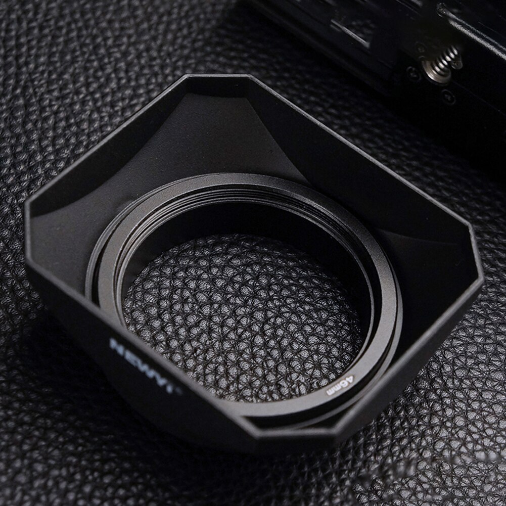 Easy Install Accessories Camera Square Shape Adjustable Practical Photographic Outdoor Retro Style Anti Glare Lens Hood