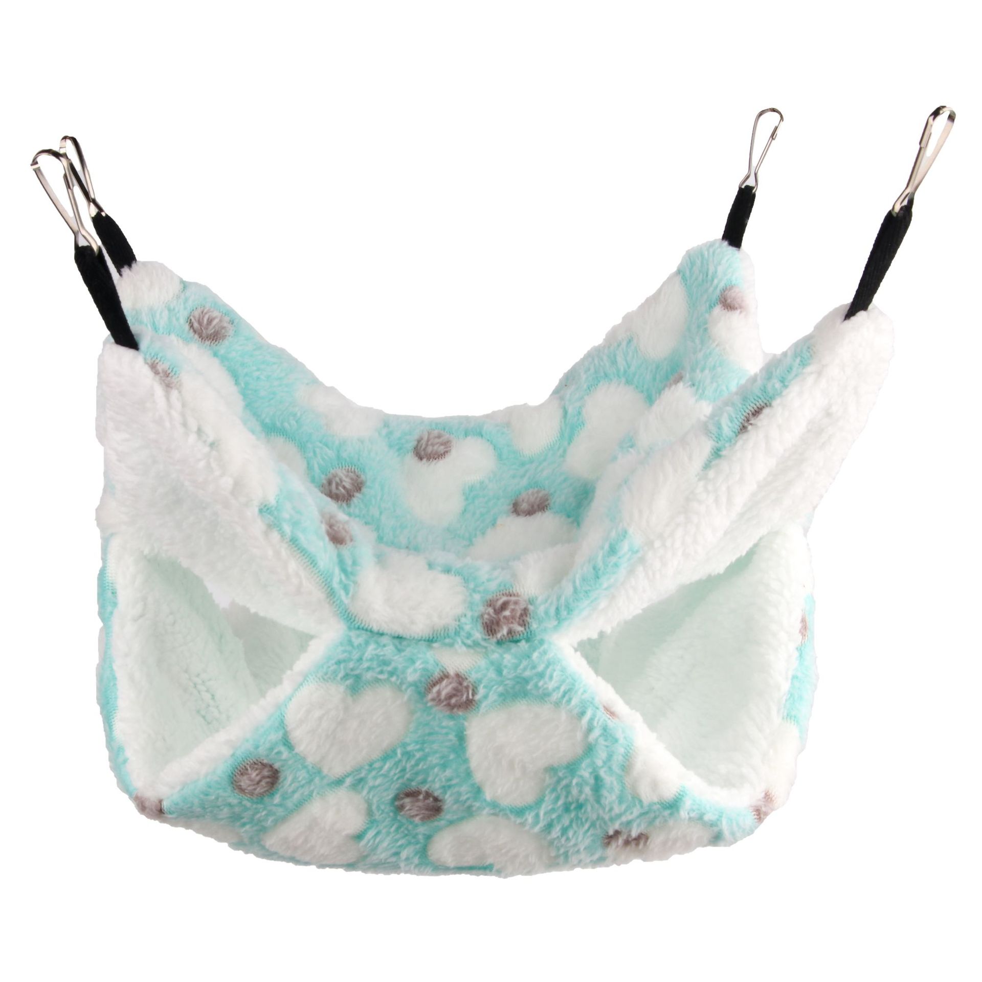Honeybird flying squirrel warm double-layer mezzanine hammock small pet hammock hanging squirrel sleeping bag pet supplies hamst: M / Light Grey
