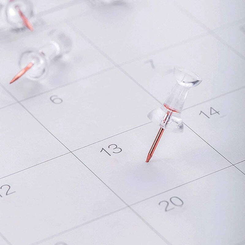 drücken-Stifte Bindemittel Clips Papier Clips Karte Reißnägel setzt, 5 Arten 500 Stck Rose Gold Pack für Büro, schule und Hause Liefert