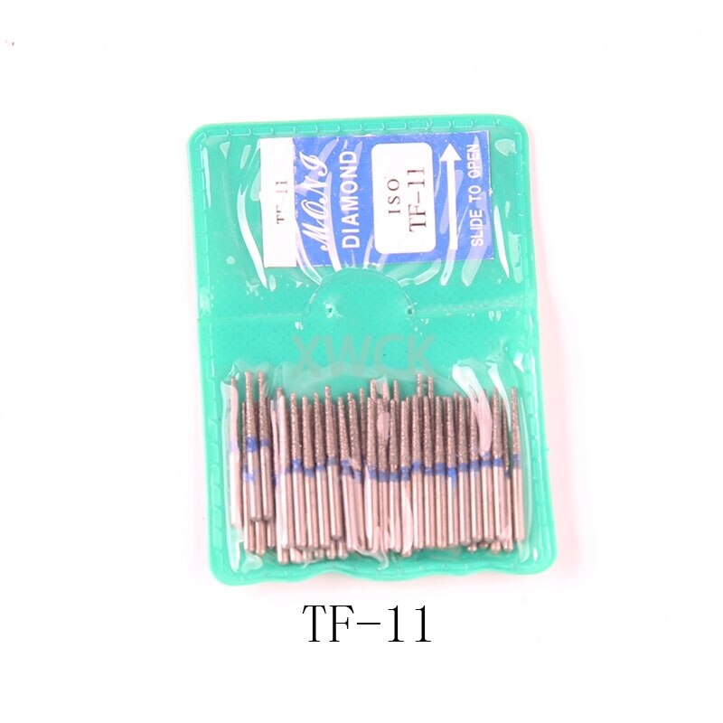 50pcs/bag Dental Teeth Polishing Burs Dental Diamond Polishers for Polishing Smoothing Teeth Polishers: Tf-11