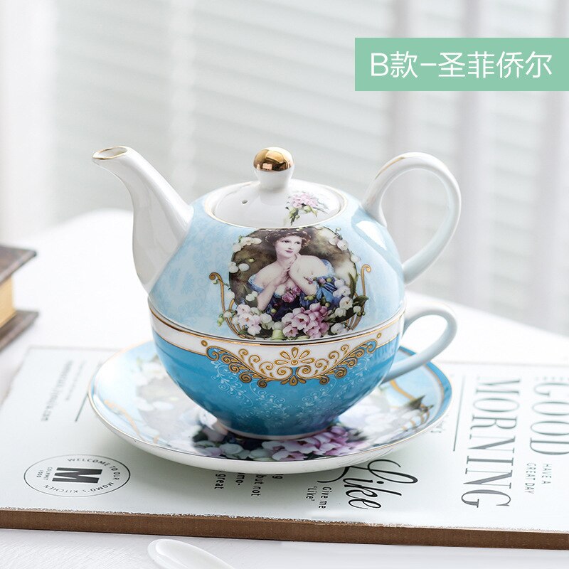 British afternoon tea single teapot with filter office scented tea set: Fitchell