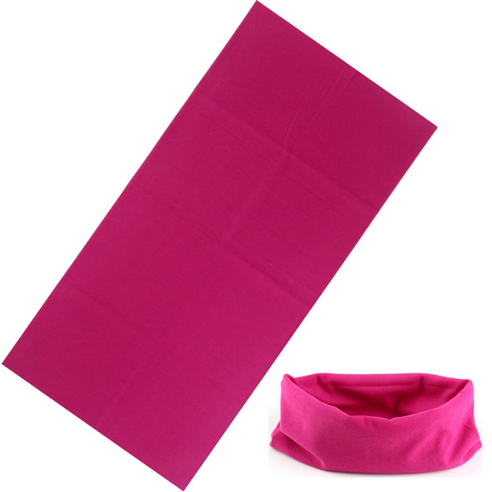 Vertvie dames heren buitensport bandana sjaal hoofddeksel effen kleur gezichtsmasker paardrijden fietsen hoofddoek buis polsband: Kleur 4