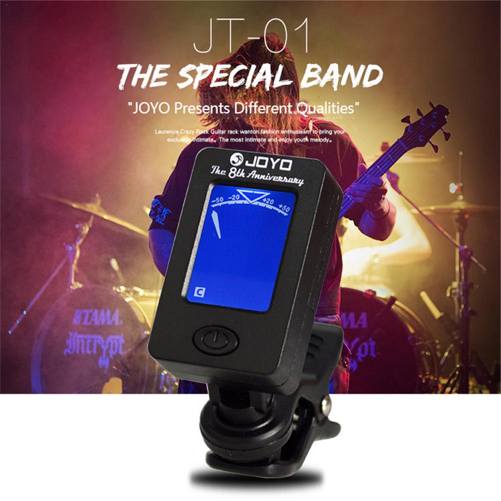 Digitale Clip-On Elektrische Tuner Voor Gitaar Chromatic Bass Viool Ukulele Universal Portable Opvouwbaar Tuner Gitaar Accessoires