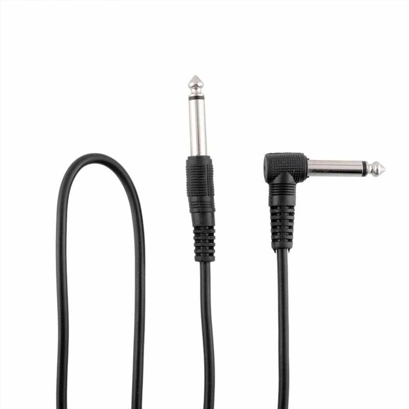 1/4 Inch Cable Guitar Cable 10 Ft Straight to Right Angle 6.5mm Cord Adapter Amplifier Shielded Bass Guitar Instrument Cable