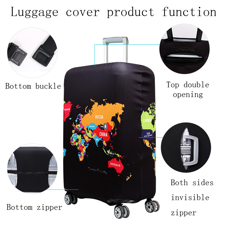 luggage protector cover travel trolley suitcase elastic protective cover for 18-32 inch traveling accessories suitcase case H181