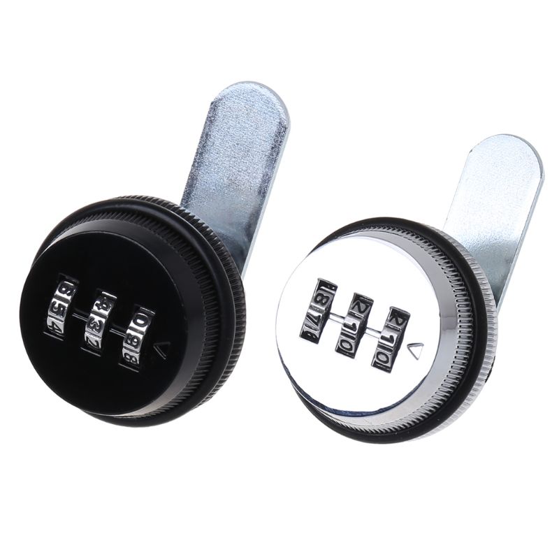 3-Digit Combination Letter Box Locks Zinc Alloy Drawer Locks Security Cam Lock Secure Important Files and Drawers serrure tiroir