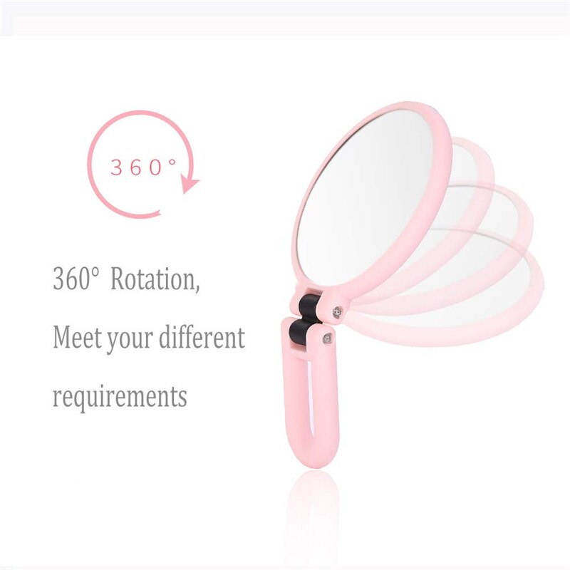 Makeup Mirror 15X Magnifying Cosmetic Mirror Portable Folding Handheld Double Sided Vanity Mirrors for Tabletop Bathroom Travel